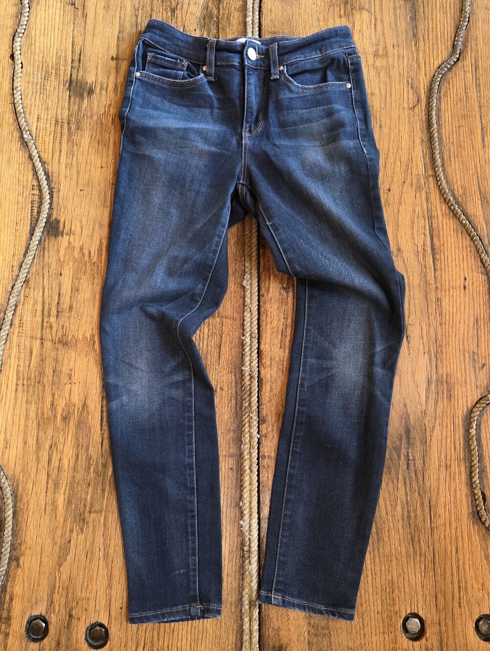 William Rast Dark Blue Denim Skinny Jeans Juniors 26